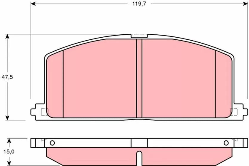 Brake Pad Set, Disc Brake GDB3184 - TRW