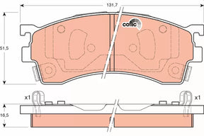 Brake Pad Set, Disc Brake GDB3192 - TRW