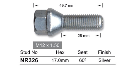 One Piece Stud NR326 - Nice Products | Universal Auto Spares