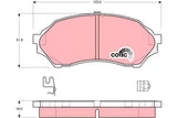 Brake Pad Set, Disc Brake GDB3193DT - TRW