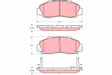 Brake Pad Set, Disc Brake GDB3196 - TRW