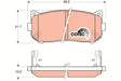 Brake Pad Set, Disc Brake GDB3203 - TRW