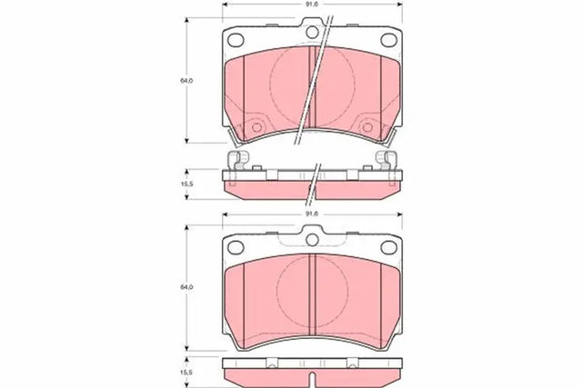 Brake Pad Set, Disc Brake GDB3206 - TRW