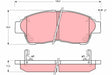 Brake Pad Set, Disc Brake GDB3207 - TRW