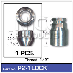 Lock Nuts (set of 1) P2-1LOCK - Nice Products | Universal Auto Spares