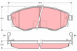 Brake Pad Set, Disc Brake GDB3211 - TRW