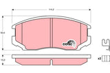 Brake Pad Set, Disc Brake GDB3214DT - TRW