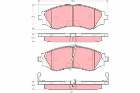 Brake Pad Set, Disc Brake GDB3216 - TRW