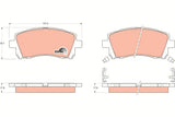 Brake Pad Set, Disc Brake GDB3217DT - TRW