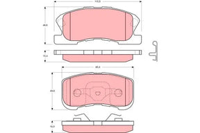 Brake Pad Set, Disc Brake GDB3220 - TRW