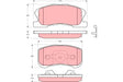 Brake Pad Set, Disc Brake GDB3220DT - TRW