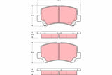 Brake Pad Set, Disc Brake GDB3221 - TRW - Brake Pads - TRW