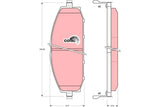 Brake Pad Set, Disc Brake GDB3222DT - TRW
