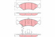 Brake Pad Set, Disc Brake GDB3224 - TRW