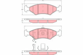 Brake Pad Set, Disc Brake GDB3224 - TRW