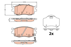 Brake Pad Set, Disc Brake GDB3226 - TRW