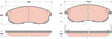 Brake Pad Set, Disc Brake GDB3229 - TRW