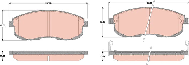 Brake Pad Set, Disc Brake GDB3229 - TRW