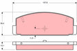 Brake Pad Set, Disc Brake GDB323 - TRW