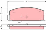 Brake Pad Set, Disc Brake GDB323 - TRW - Brake Pads - TRW