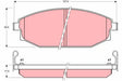 Brake Pad Set, Disc Brake GDB3232 - TRW