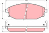 Brake Pad Set, Disc Brake GDB3232 - TRW