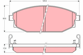 Brake Pad Set, Disc Brake GDB3232 - TRW