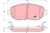 Brake Pad Set, Disc Brake GDB3235DT - TRW