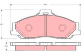 Brake Pad Set, Disc Brake GDB3238DT - TRW