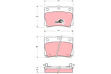 Brake Pad Set, Disc Brake GDB3239 - TRW