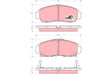 Brake Pad Set, Disc Brake GDB3240 - TRW