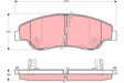 Brake Pad Set, Disc Brake GDB3241 - TRW