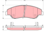 Brake Pad Set, Disc Brake GDB3241DT - TRW
