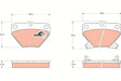 Brake Pad Set, Disc Brake GDB3243 - TRW