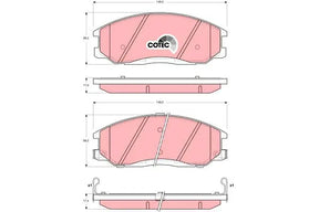 Brake Pad Set, Disc Brake GDB3244 - TRW