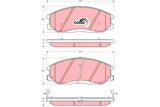 Brake Pad Set, Disc Brake GDB3244DT - TRW