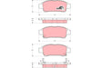 Brake Pad Set, Disc Brake GDB3249 - TRW