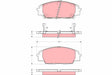 Brake Pad Set, Disc Brake GDB325 - TRW