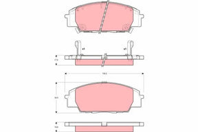 Brake Pad Set, Disc Brake GDB325 - TRW
