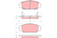 Brake Pad Set, Disc Brake GDB3250 - TRW