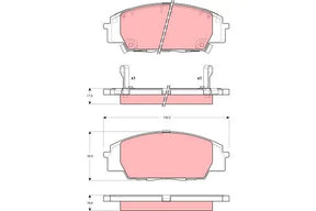Brake Pad Set, Disc Brake GDB3250 - TRW