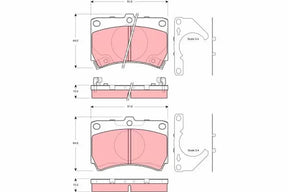 Brake Pad Set, Disc Brake GDB3252 - TRW