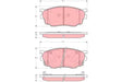 Brake Pad Set, Disc Brake GDB3253 - TRW