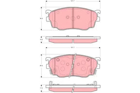 Brake Pad Set, Disc Brake GDB3253DT - TRW