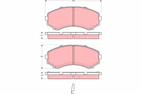 Brake Pad Set, Disc Brake GDB3254 - TRW