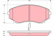 Brake Pad Set, Disc Brake GDB3255 - TRW