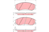 Brake Pad Set, Disc Brake GDB3257DT - TRW