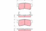 Brake Pad Set, Disc Brake GDB3258 - TRW - Brake Pads - TRW