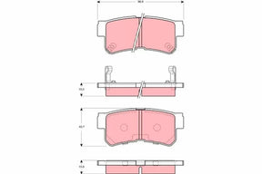 Brake Pad Set, Disc Brake GDB3258 - TRW