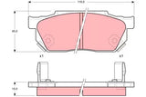 Brake Pad Set, Disc Brake GDB325DT - TRW